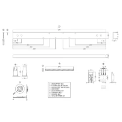 Drench Straight Single Ended Bath - Square