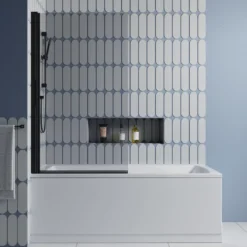 Drench Straight Single Ended Square Bath & Shower Screen