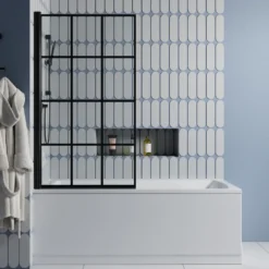 Drench Straight Single Ended Square Bath & Shower Screen