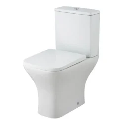Dylan Complete Matt Black Bathroom Suite with Reinforced Shower Bath & Rimless Toilet