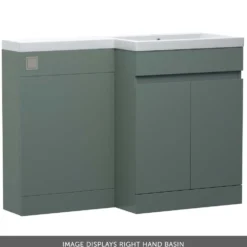 Dylan 1100mm Combination Basin & Toilet Unit - Green
