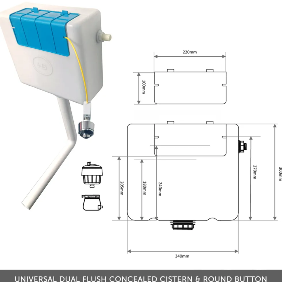 Dylan 1100mm Combination Basin & Toilet Unit - Green