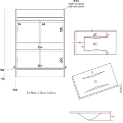 Dylan 600mm Floorstanding Vanity Unit & Basin