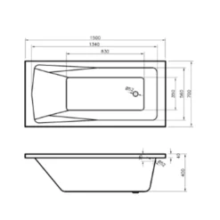 Emily Compact Bathroom Suite with Rimless Toilet & Space Saving Bath