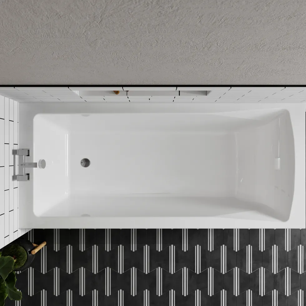 Emily Complete Bathroom Suite with Shower Bath & Rimless Toilet