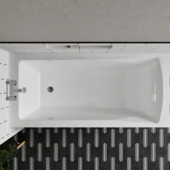 Emily Complete Bathroom Suite with Shower Bath & Rimless Toilet