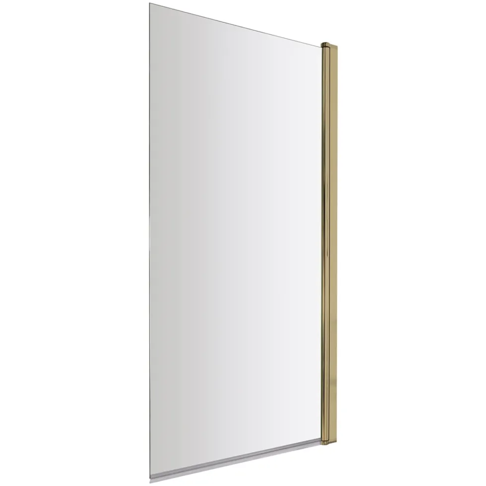 Emily Complete Brushed Brass Bathroom Suite with Reinforced Shower Bath & Rimless Toilet