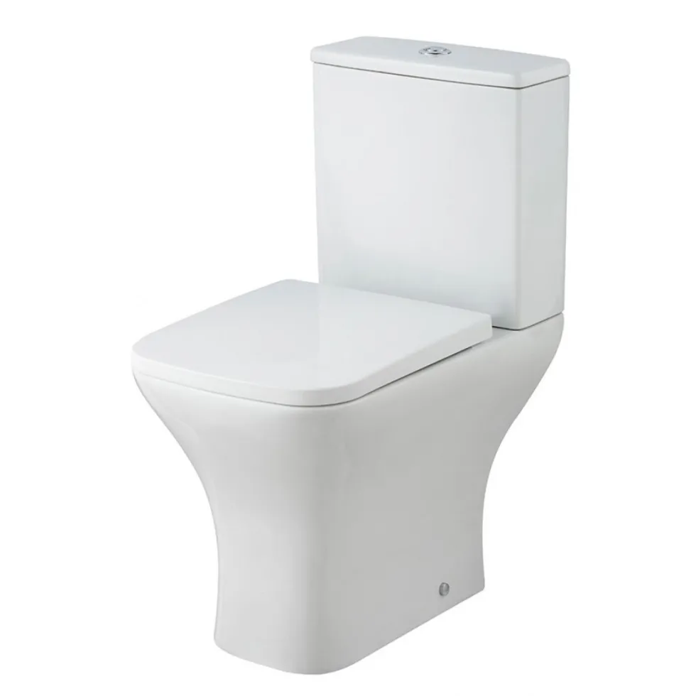 Emily Complete Brushed Brass Bathroom Suite with Reinforced Shower Bath & Rimless Toilet