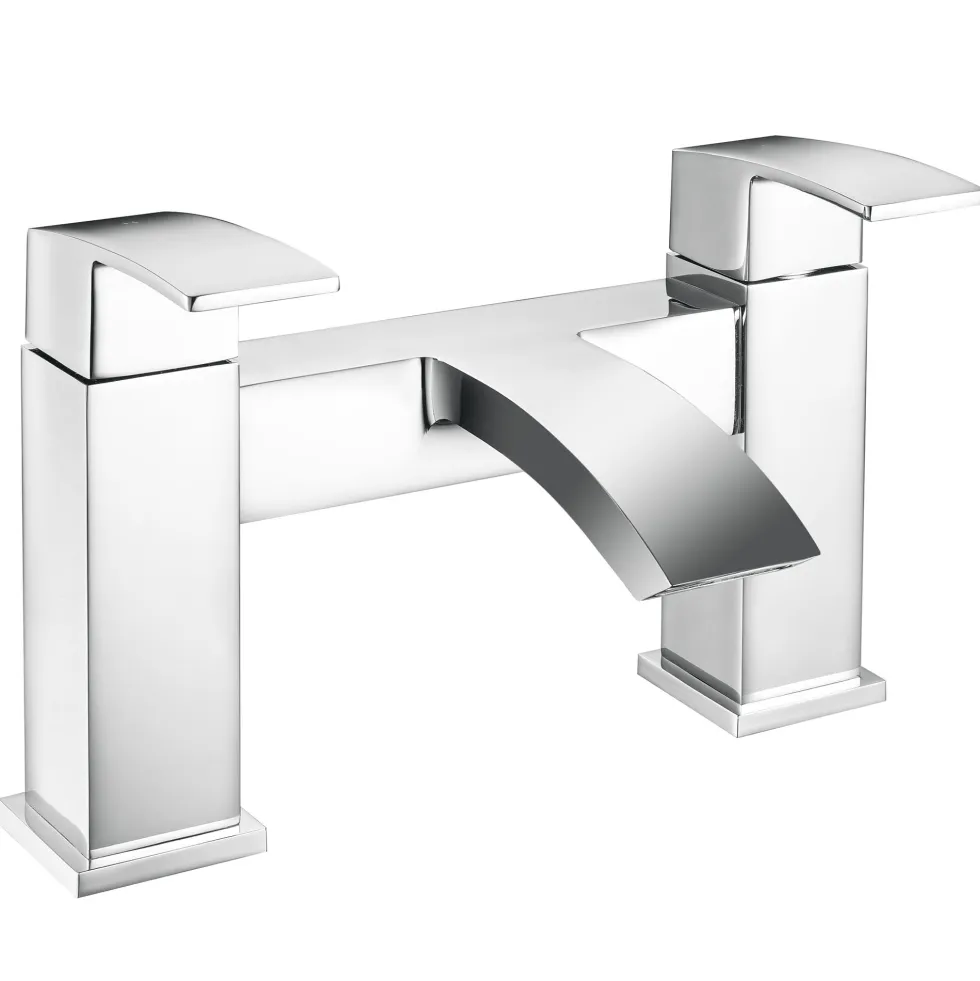 Emily Complete Modern Bathroom Suite with 1700mm L Shaped Shower Bath & Rimless Toilet