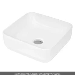 Emily Gloss White Wall Mounted 1 Drawer Vanity Unit and Countertop with Brushed Brass Handle