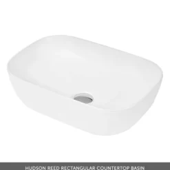 Emily Gloss White Wall Mounted 1 Drawer Vanity Unit and Countertop with Matt Black Handle