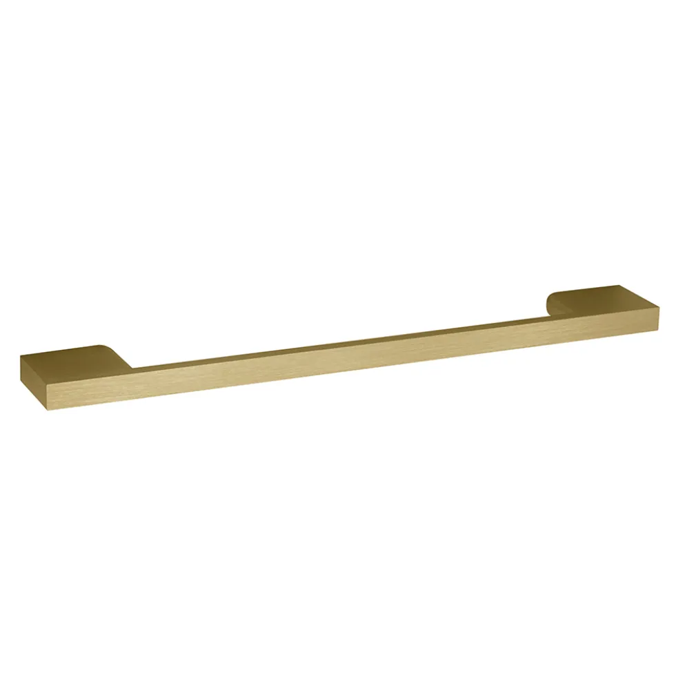 Emily Gloss White Wall Mounted 2 Drawer Vanity Unit and Countertop with Brushed Brass Handles