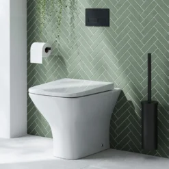 Emily L Shaped Shower Bath Suite with Rimless Back to Wall Toilet & 1700mm Bath