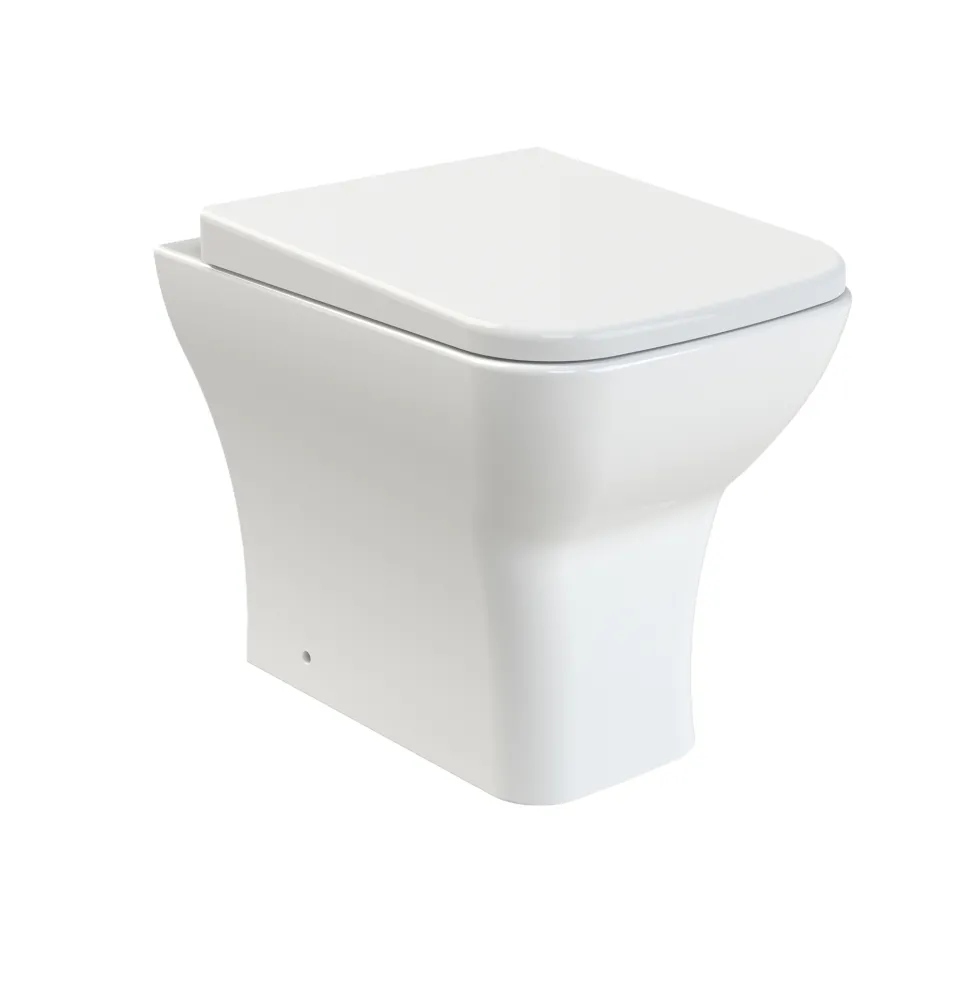 Emily L Shaped Shower Bath Suite with Rimless Back to Wall Toilet & 1700mm Bath