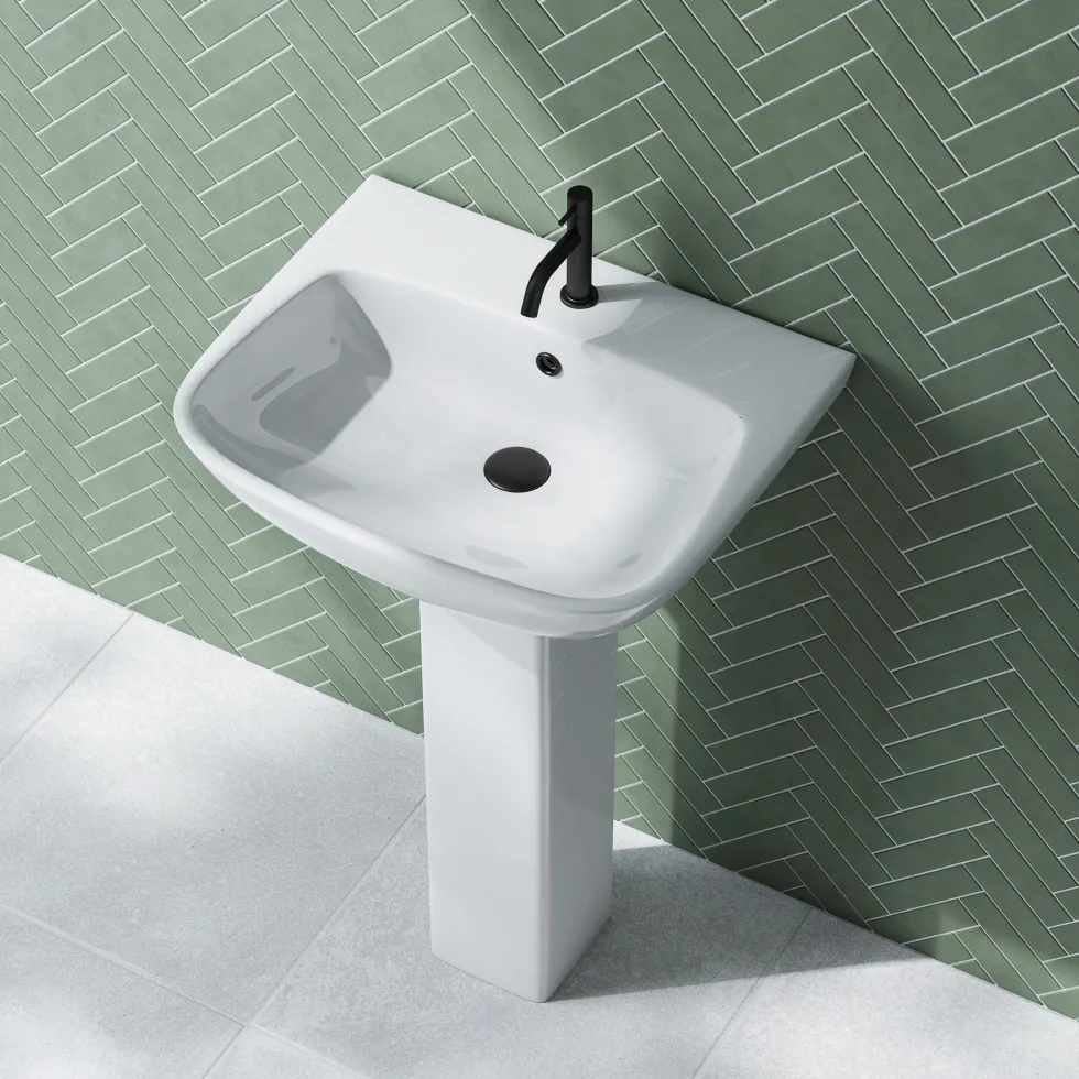 Emily 545mm Basin & Full Pedestal