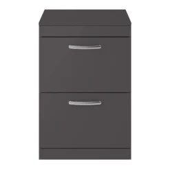 Emily 600mm Floorstanding 2 Drawer Vanity Unit and Countertop