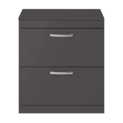 Emily 800mm Floorstanding 2 Drawer Vanity Unit and Countertop