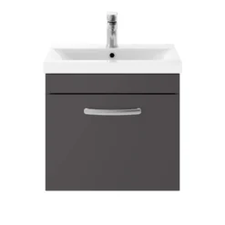 Emily 500mm Wall Mounted 1 Drawer Vanity Unit & Basin Options