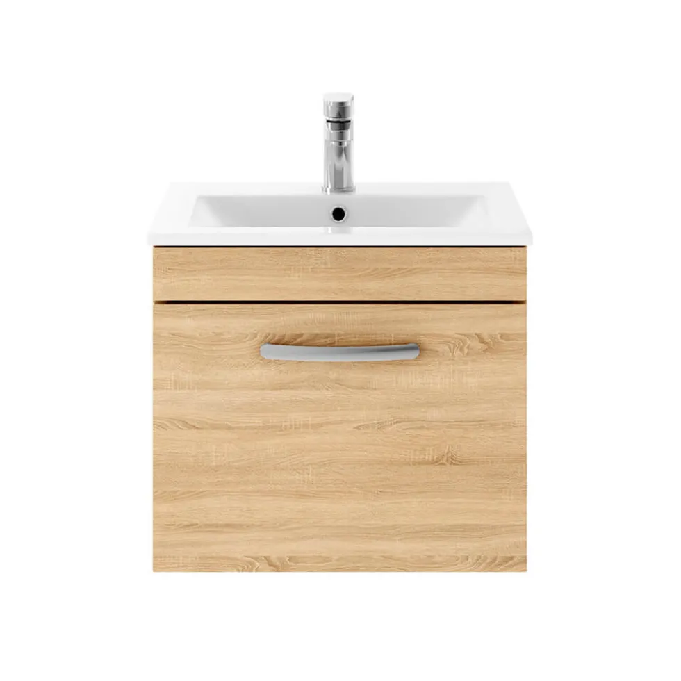 Emily 500mm Wall Mounted 1 Drawer Vanity Unit & Basin Options