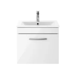 Emily 500mm Wall Mounted 1 Drawer Vanity Unit & Basin Options