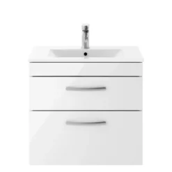Emily 600mm Wall Mounted 2 Drawer Vanity Unit & Basin Options
