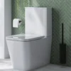 Emily Rimless Back to Wall Close-Coupled Toilet & Soft Close Seat