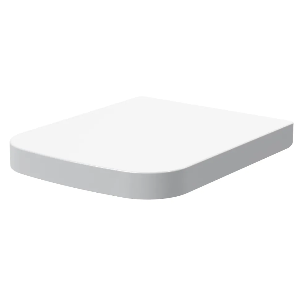 Emily Soft Close Square Wrap Over Toilet Seat With Quick Release Hinges - Top Fix