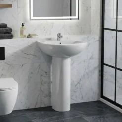 Emma 550mm Full Pedestal & Basin