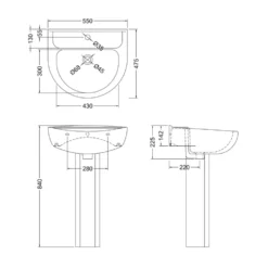 Emma 3 Piece Bathroom Suite
