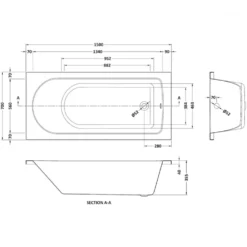 Emma 3 Piece Bathroom Suite with Front Bath Panel