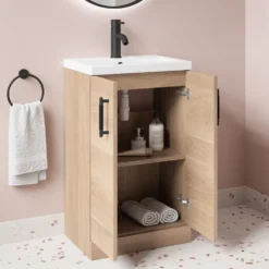 Erin Compact 500mm Floorstanding Cloakroom Vanity Unit & Basin