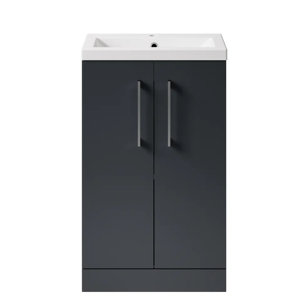 Erin Compact 500mm Floorstanding Cloakroom Vanity Unit & Basin