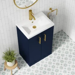 Erin Compact 500mm Floorstanding Cloakroom Vanity Unit & Basin