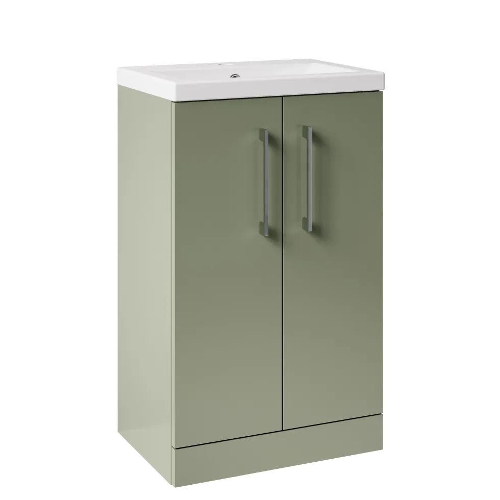 Erin Compact 500mm Floorstanding Cloakroom Vanity Unit & Basin