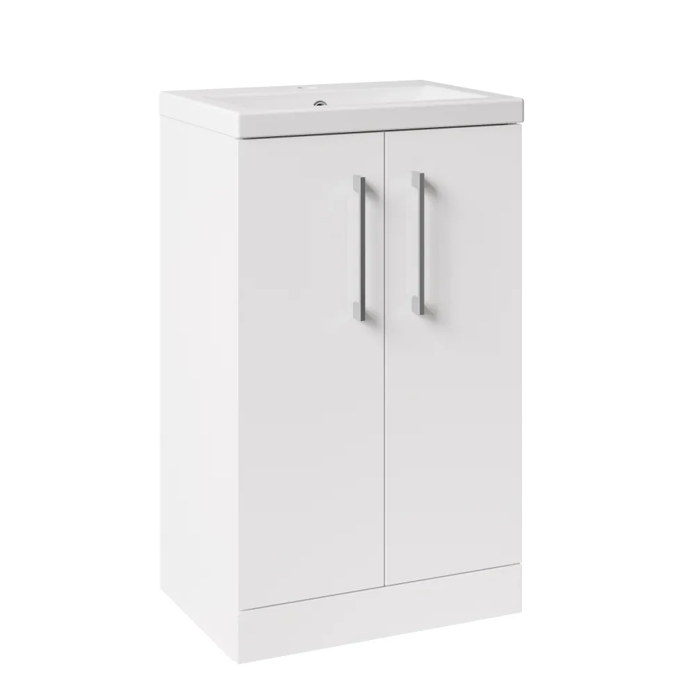 Erin Compact 500mm Floorstanding Cloakroom Vanity Unit & Basin