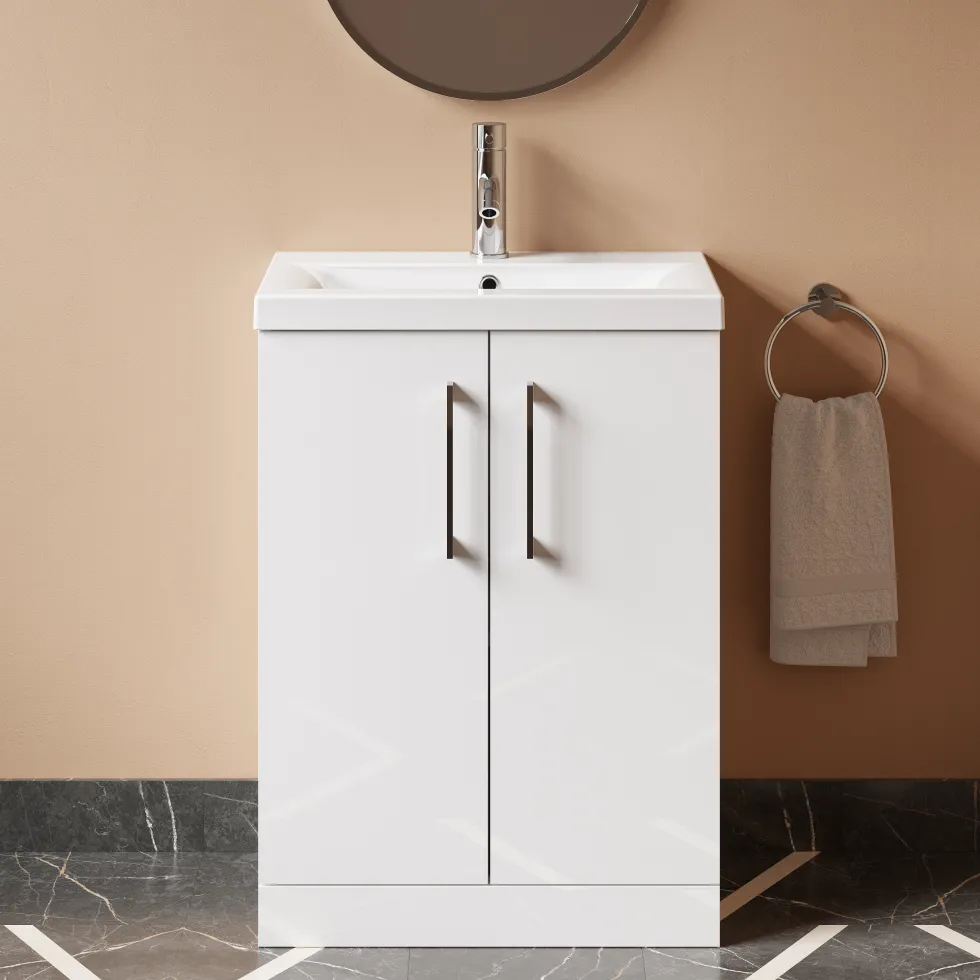 Erin Complete Matt Black Bathroom Suite with 1700mm P Shaped Shower Bath & Rimless Toilet