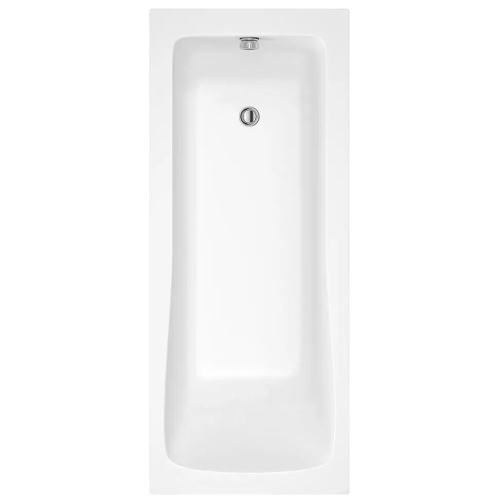 Erin Complete Modern Bathroom Suite with 1700mm Shower Bath & Rimless Toilet