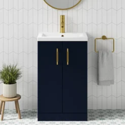 Erin Complete Vanity Unit Bathroom Suite with Rimless Toilet