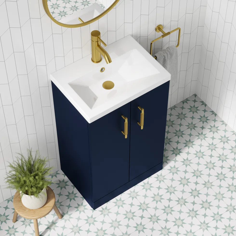 Erin Complete Vanity Unit Bathroom Suite with Rimless Toilet