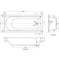 Erin Complete Vanity Unit Bathroom Suite with Rimless Toilet