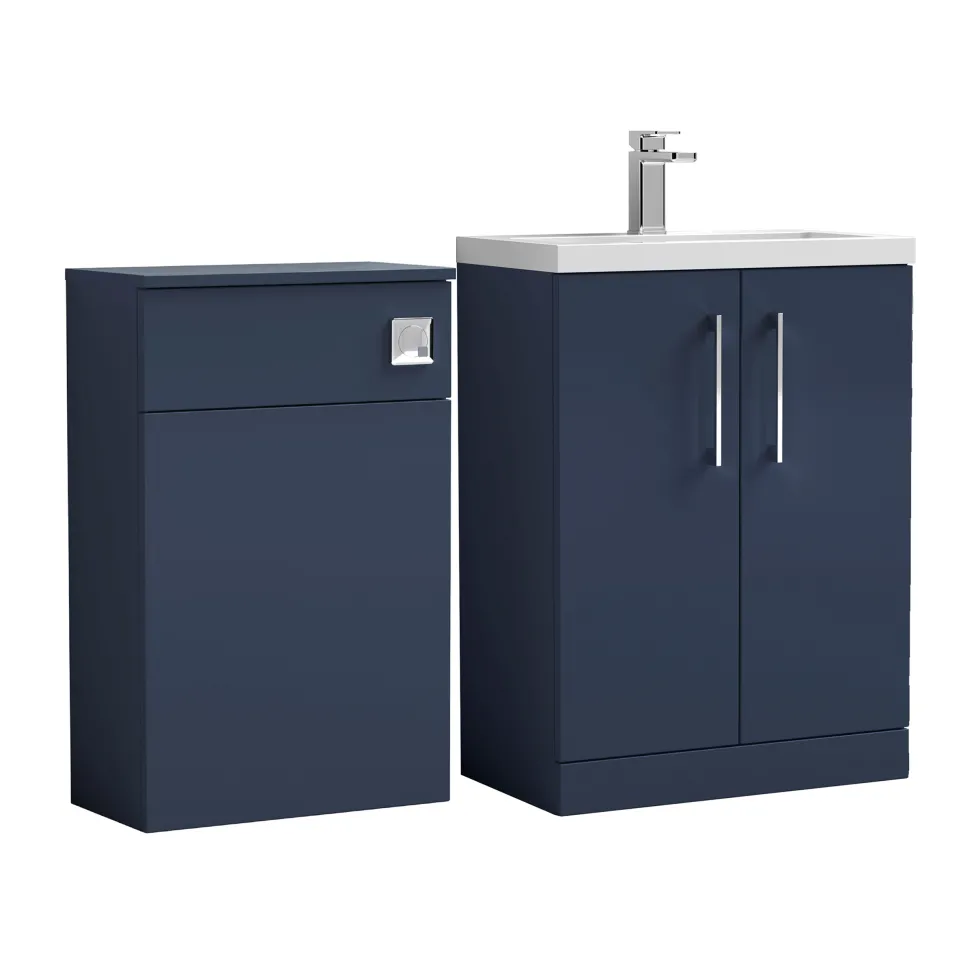 Erin 1100mm 2 Door Combination Basin & Toilet Unit