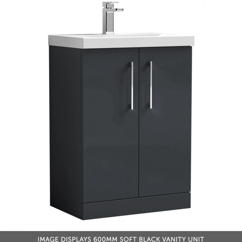 Erin 1100mm 2 Door Combination Basin & Toilet Unit