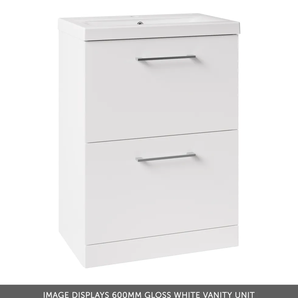 Erin 1100mm 2 Drawer Combination Basin & Toilet Unit