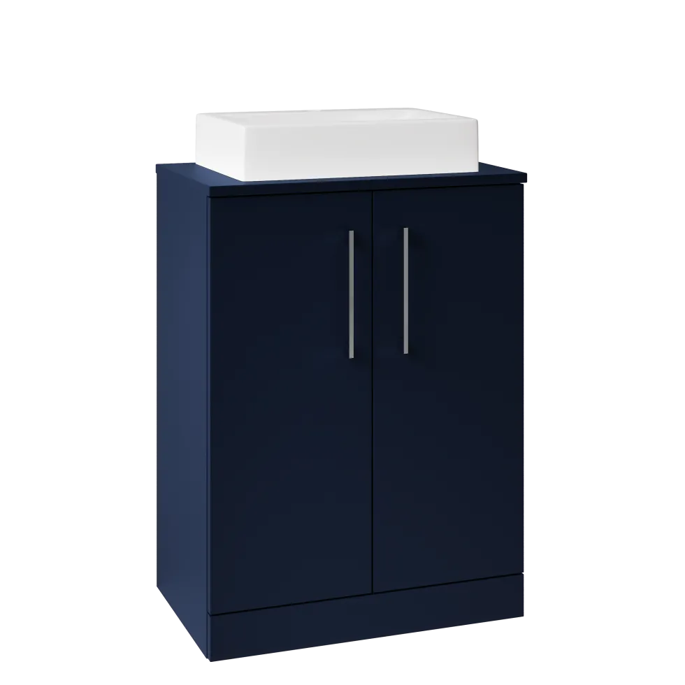 Erin 600mm Floorstanding 2 Door Vanity Unit & Countertop