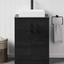 Erin 600mm Floorstanding 2 Door Vanity Unit & Countertop