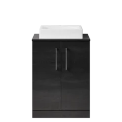 Erin 600mm Floorstanding 2 Door Vanity Unit & Countertop