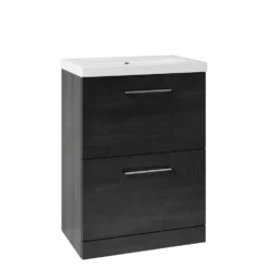 Erin 600mm Floorstanding 2 Drawer Vanity Unit & Basin