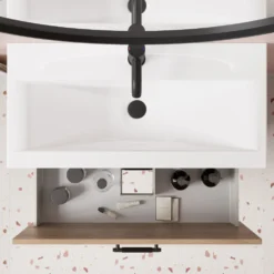 Erin 800mm Floorstanding 2 Drawer Vanity Unit & Basin