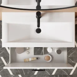 Erin 800mm Floorstanding 2 Drawer Vanity Unit & Basin
