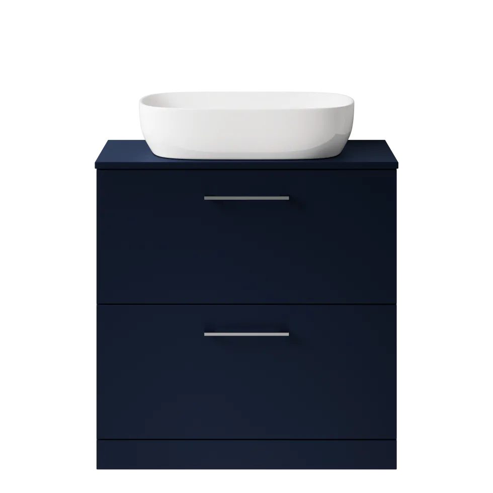 Erin 800mm Floorstanding 2 Drawer Vanity Unit & Countertop